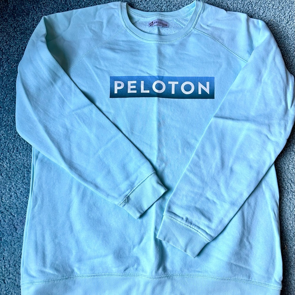 Peloton Sky Blue Fleece Pullover